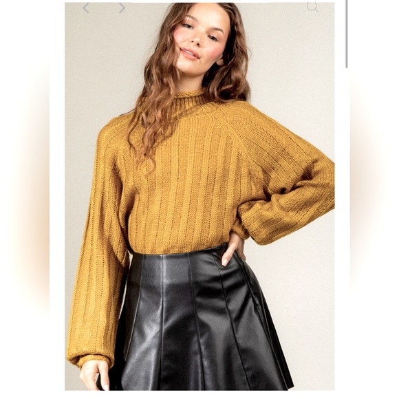 Cozy ribbed high neck sweater - Picture 5 of 5